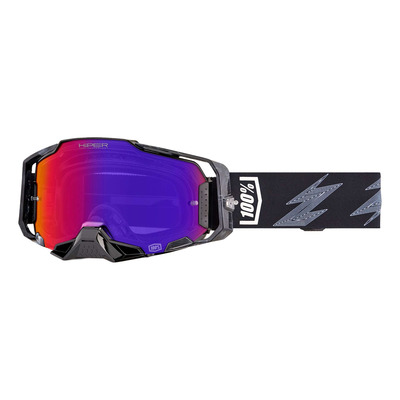 Masque cross 100 % Armega HiPer Creenshaw – Écran iridium violet