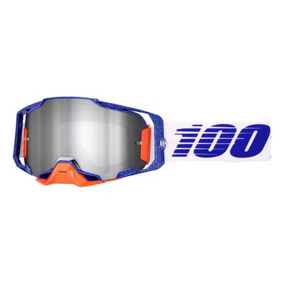 Masque cross 100 % Armega Lavigad – mirror silver flash