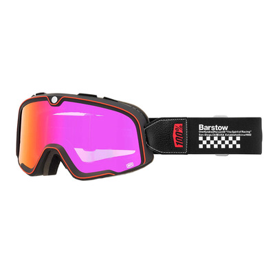 Masque cross 100 % Barstow Erban – iridium rouge