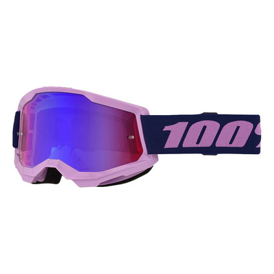 Masque cross 100 % Strata 2 violet – Iridium red/blue