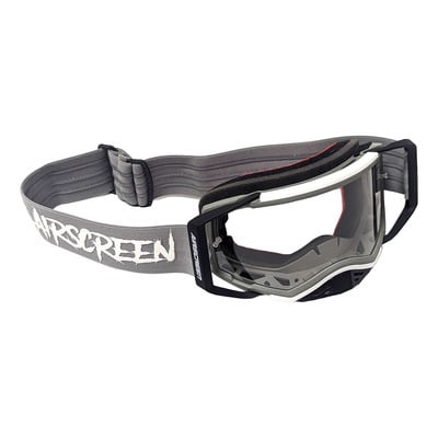 Masque cross AirScreen Aero 03 MX gray/white/black – clear