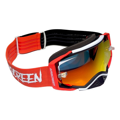 Masque cross AirScreen Aero 06 EX red/black/white – iridium