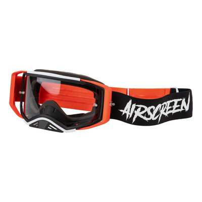 Masque cross AirScreen Aero 06 MX red/black/white – clear