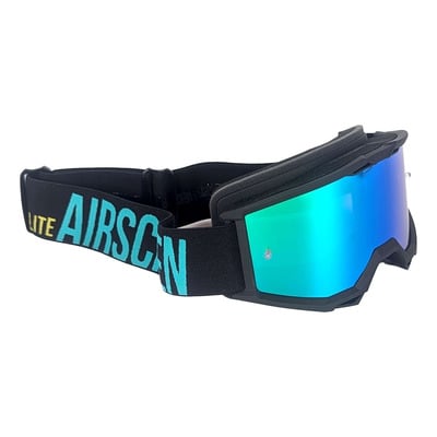 Masque cross AirScreen Lite 01 MX black/black – iridium green