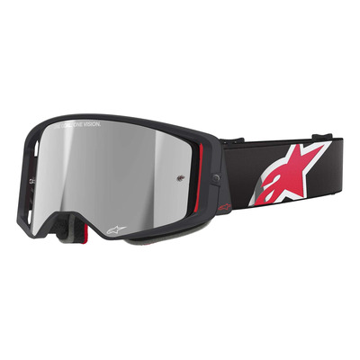 Masque cross Alpinestars Supertech Absolute Vision Corp black/red – Iridium Silver