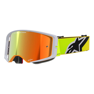Masque cross Alpinestars Supertech Absolute Vision Corp yellow fluo/grey – Iridium Red