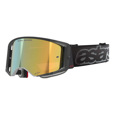 Masque cross Alpinestars Supertech Vision Vista black – Iridium gold