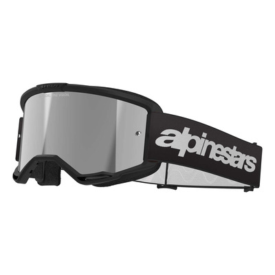 Masque cross Alpinestars Vision 3 Wordmark black – Iridium Silver