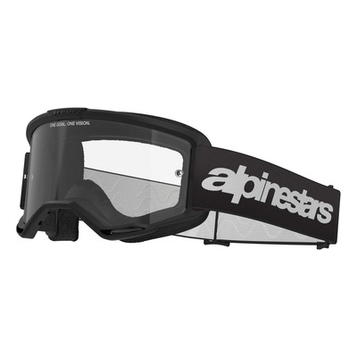 Masque cross Alpinestars Vision 3 Wordmark black – Clear