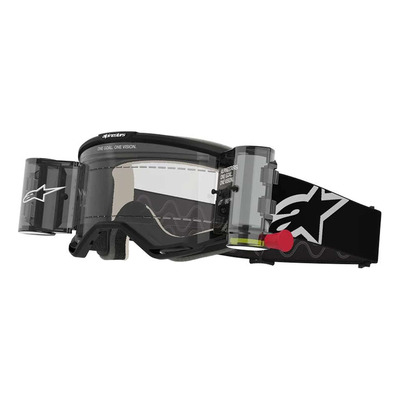 Masque cross Alpinestars Vision 5 Corp Roll-Off black – Clear