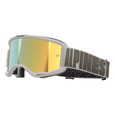 Masque cross Alpinestars Vision 5 Hollow wind – Iridium Gold