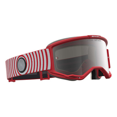 Masque cross Alpinestars Vision 5 Hone red/white – Iridium silver
