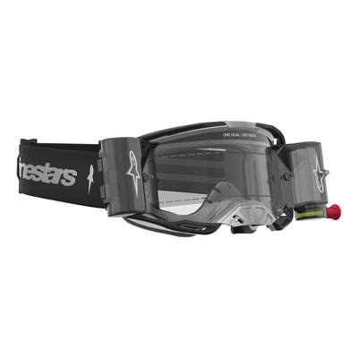 Masque cross Alpinestars Vision 8 Amber black/silver – Clear
