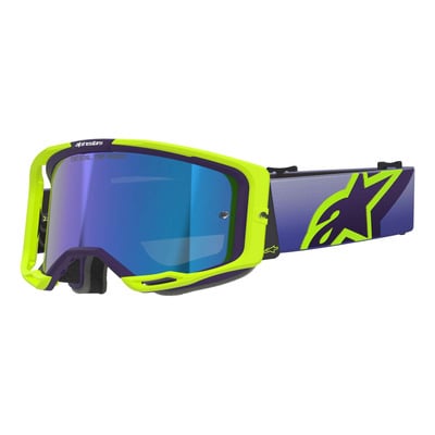 Masque cross Alpinestars Vision 8 Corp purple/yellow fluo – Iridium blue