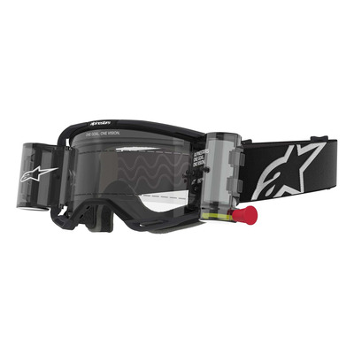 Masque cross Alpinestars Vision 8 Corp Roll-Off dual pane/black – Clear