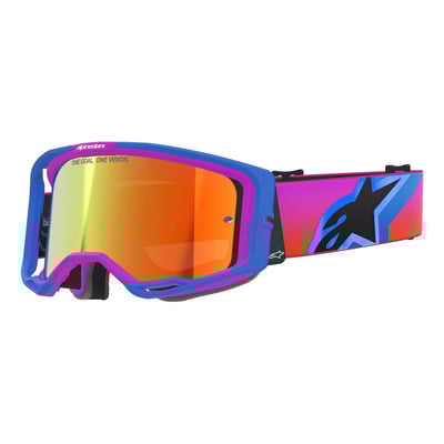Masque cross Alpinestars Vision 8 Corp UCLA blue/purple/orange – Iridium red