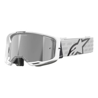 Masque cross Alpinestars Vision 8 Corp white – Iridium Silver