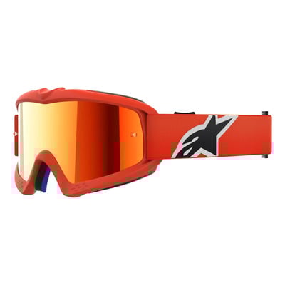Masque cross enfant Alpinestars Vision Youth Corp orange – Iridium Red