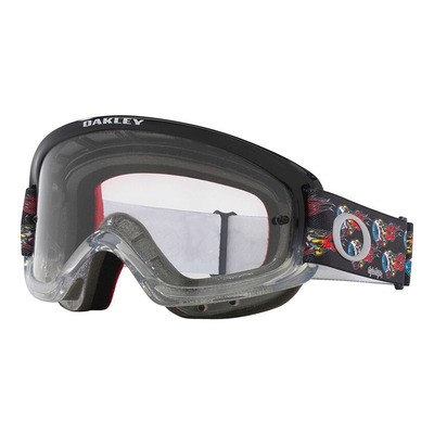 Masque cross enfant Oakley XS O-Frame 2.0 PRO MX Troy Lee Designs Eyeballs black – clear