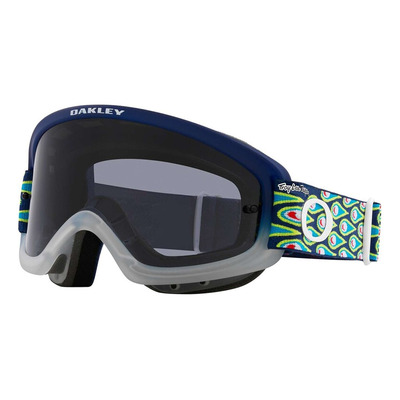 Masque cross enfant Oakley XS O-Frame 2.0 PRO MX Troy Lee Designs Speed Bubbles navy – dark grey