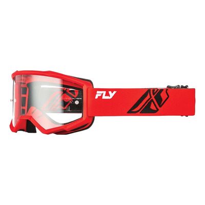 Masque cross Fly Racing Focus red/black – Ecran clear