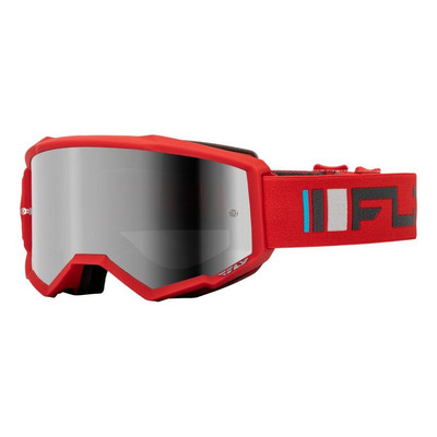 Masque cross Fly Racing Zone rouge/gris