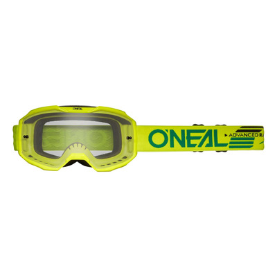Masque cross O’Neal B-10 Solid V.24 jaune fluo – transparent