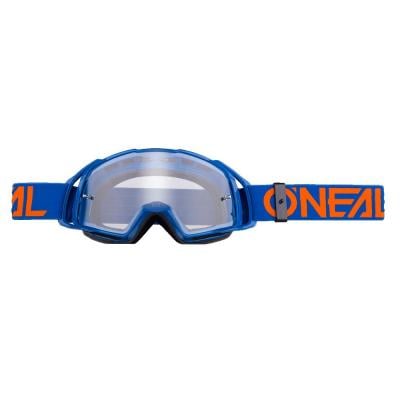Masque cross O'Neal B-20 Flat orange/bleu-écran clair