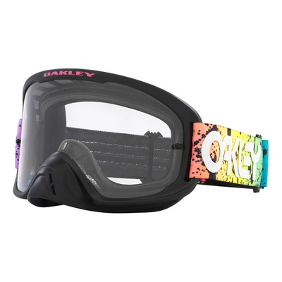 Masque cross Oakley O Frame 2.0 Pro MX black splatter - écran clair