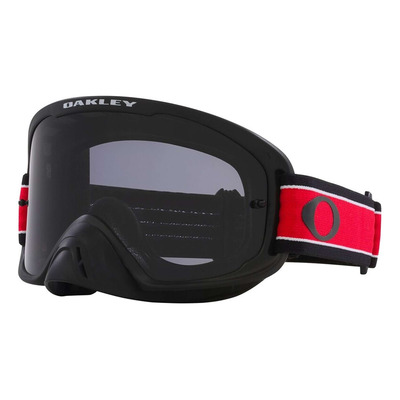Masque cross Oakley O-Frame 2.0 PRO MX Red Stripe – dark grey