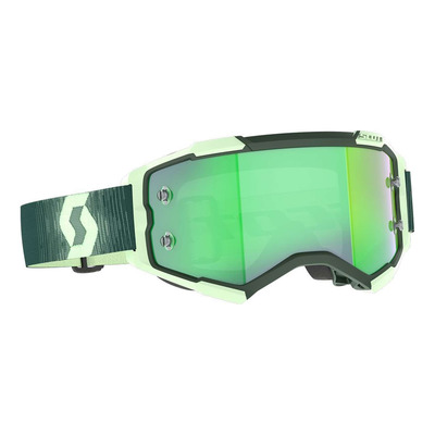 Masque cross Scott Fury dark green/mint green – green chrome works