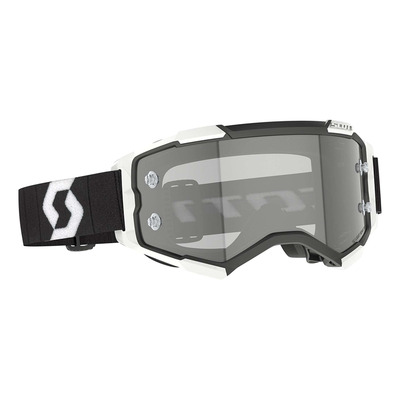 Masque cross Scott Fury LS black/white – Écran light sensitive grey works