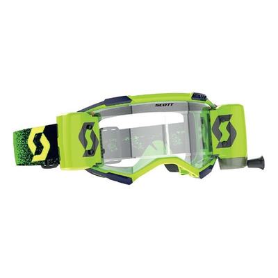 Masque cross SCOTT Fury WFS vert fluo - écran clair