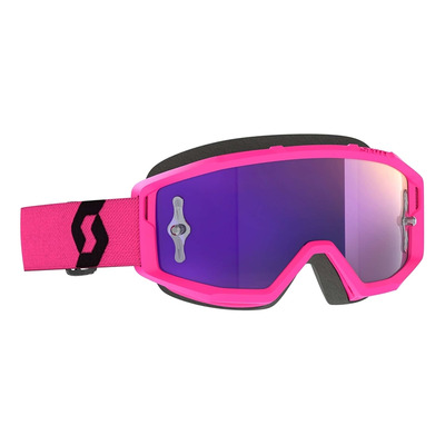 Masque cross Scott Primal Chrome pink/black – Écran purple chrome works