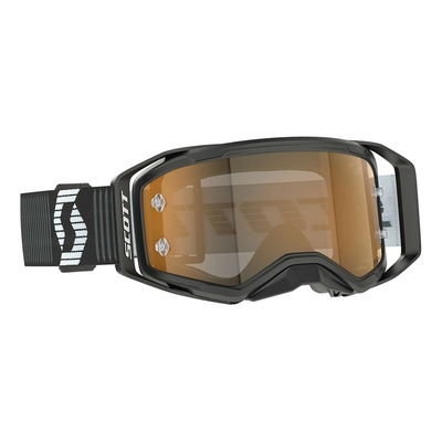 Masque cross Scott Prospect 2.0 AMP Chrome black/white – Écran iridium or works