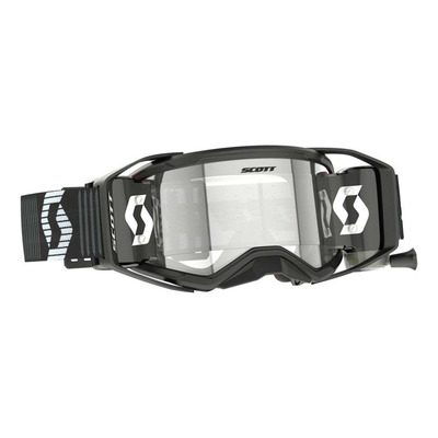 Masque cross Scott Prospect 2.0 Super WFS noir/blanc - écran clair