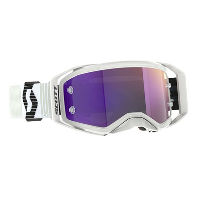 Masque cross Scott Prospect 2.0 white/black – Écran purple chrome works