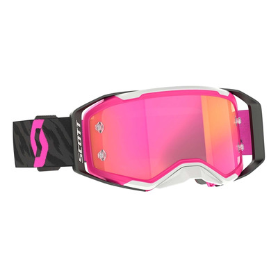 Masque cross Scott Prospect 2.0 zebra black/rose – Écran rose chrome works