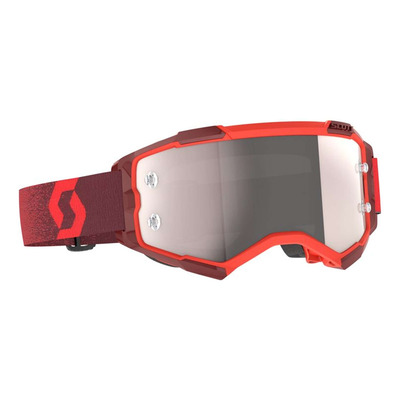 Masque cross ScottFury rouge - écran argent iridium