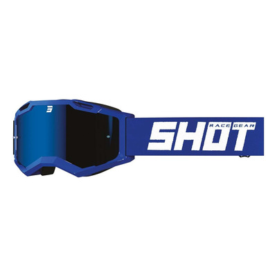 Masque cross Shot Assault 2.0 Solid iridium blue reflex glossy
