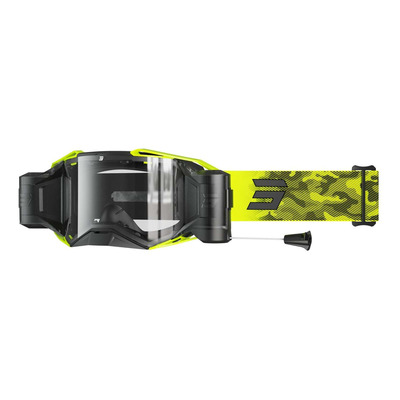 Masque cross Shot Lite Roll-Off Patrol neon yellow matt