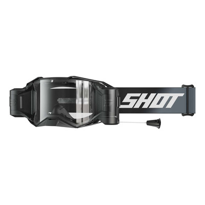 Masque cross Shot Lite Roll-Off Solid black matt