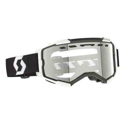 Masque enduro Scott Fury Enduro black/white – Écran clair S0