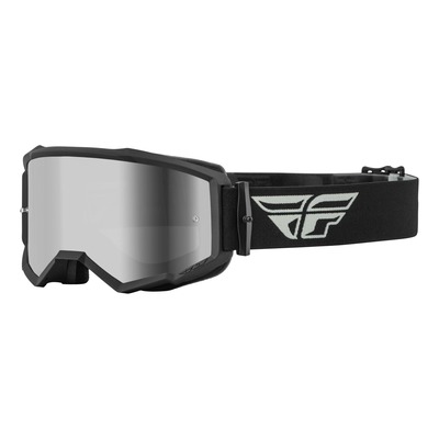 Masque Fly Racing Zone gris/noir- écran iridium argent/fumé