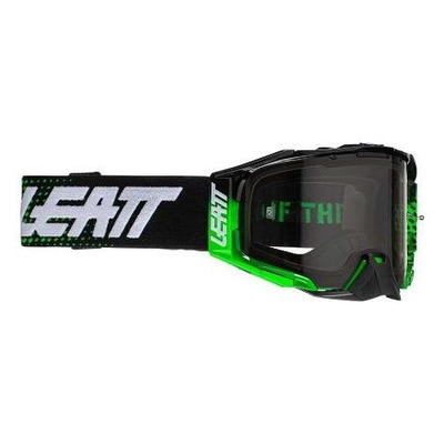 Masque Leatt Velocity 6.5 vert/noir - Écran gris clair 58%