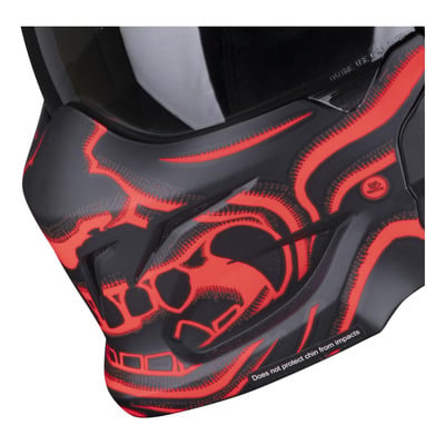 Masque Scorpion Covert-X noir/rouge