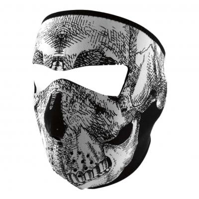 Masque Zan Headgear skull blanc/noir