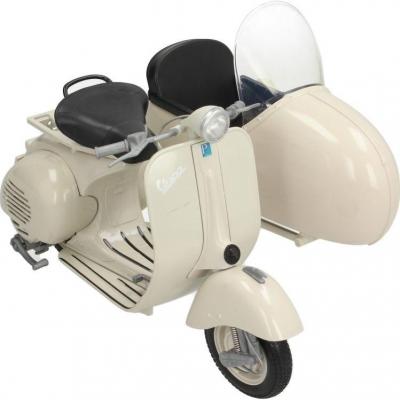 Miniature Vespa Sidecar 1:6 blanc