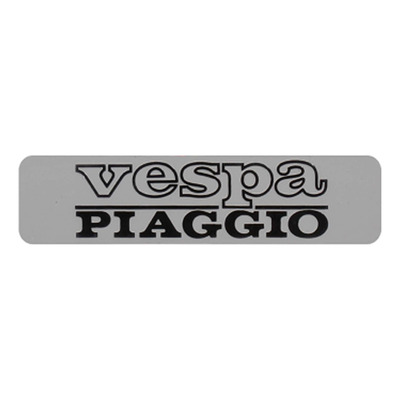 Monogramme RMS aluminium 115x28 noir/gris Vespa/Piaggio