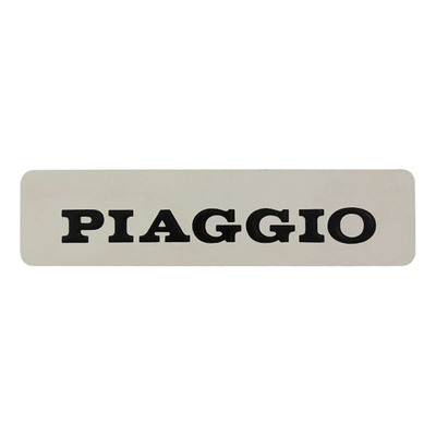 Monogramme RMS aluminium 115x28 noir/gris Piaggio